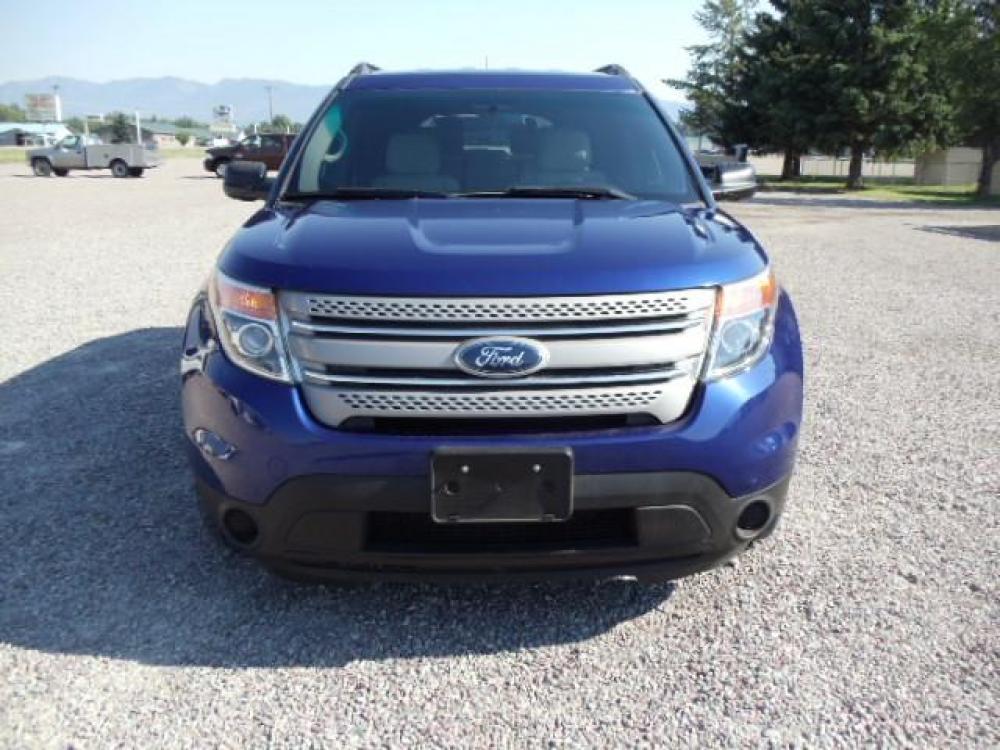 2014 Blue /Silver Ford Explorer Base 4WD (1FM5K8B83EG) with an 3.5L V6 DOHC 24V engine, 6-Speed Automatic transmission, located at 5465 Highway 2 W., Columbia Falls, MT, 59912, (406) 892-4407, 48.352188, -114.240929 - Keyless entry Cruise control AC and heat front and rear Power windows door locks and mirrors Power seat driver side only MP3-CD 3rd Seat Near new tires - Photo #1