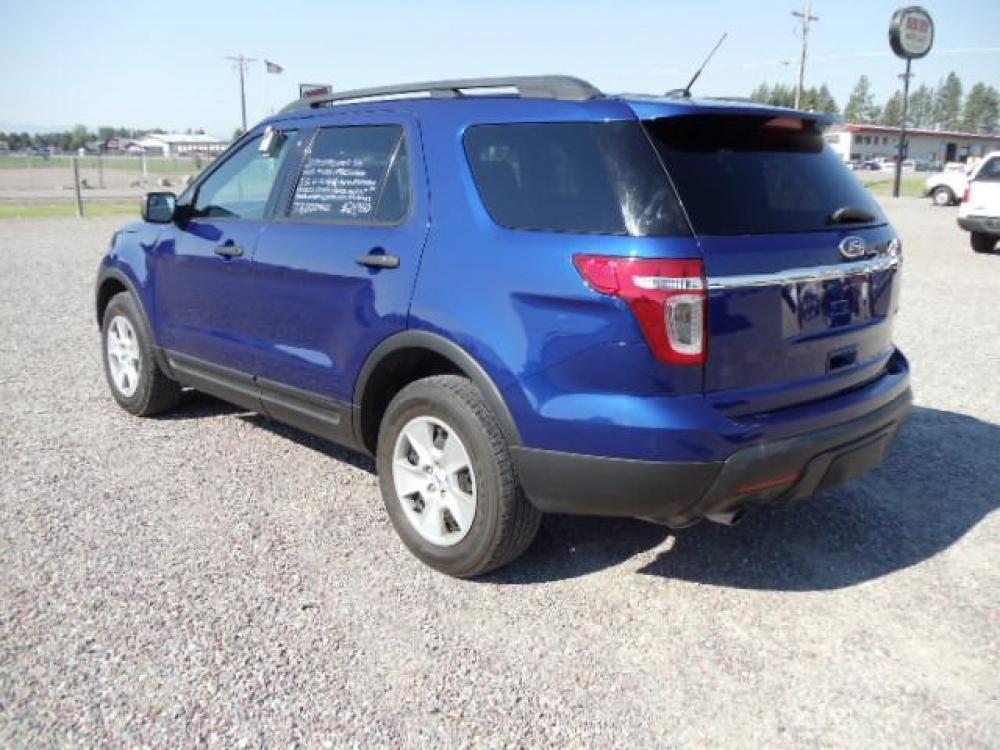 2014 Blue /Silver Ford Explorer Base 4WD (1FM5K8B83EG) with an 3.5L V6 DOHC 24V engine, 6-Speed Automatic transmission, located at 5465 Highway 2 W., Columbia Falls, MT, 59912, (406) 892-4407, 48.352188, -114.240929 - Keyless entry Cruise control AC and heat front and rear Power windows door locks and mirrors Power seat driver side only MP3-CD 3rd Seat Near new tires - Photo #4