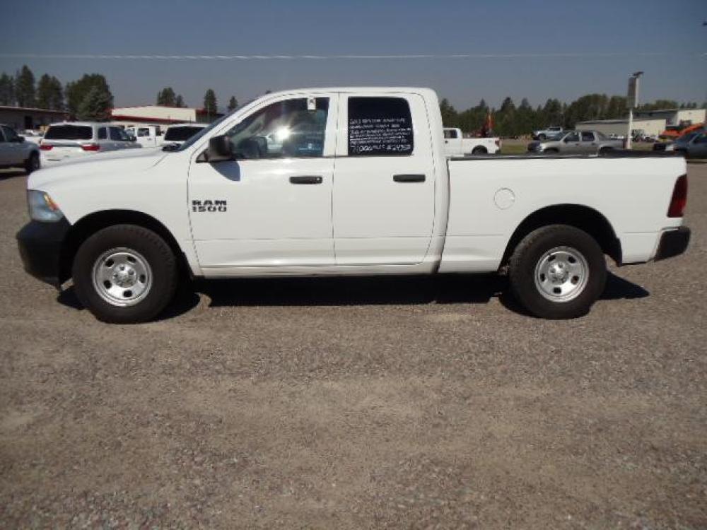 2013 White /Gray Ram 1500 Tradesman Quad Cab 4WD (1C6RR7FG9DS) with an 3.6L V6 engine, 6-Speed Automatic transmission, located at 5465 Highway 2 W., Columbia Falls, MT, 59912, (406) 892-4407, 48.352188, -114.240929 - Cruise control AC Tilt wheel Towing Power windows door locks and mirrors Near new tires Mechanically inspected - Photo #3