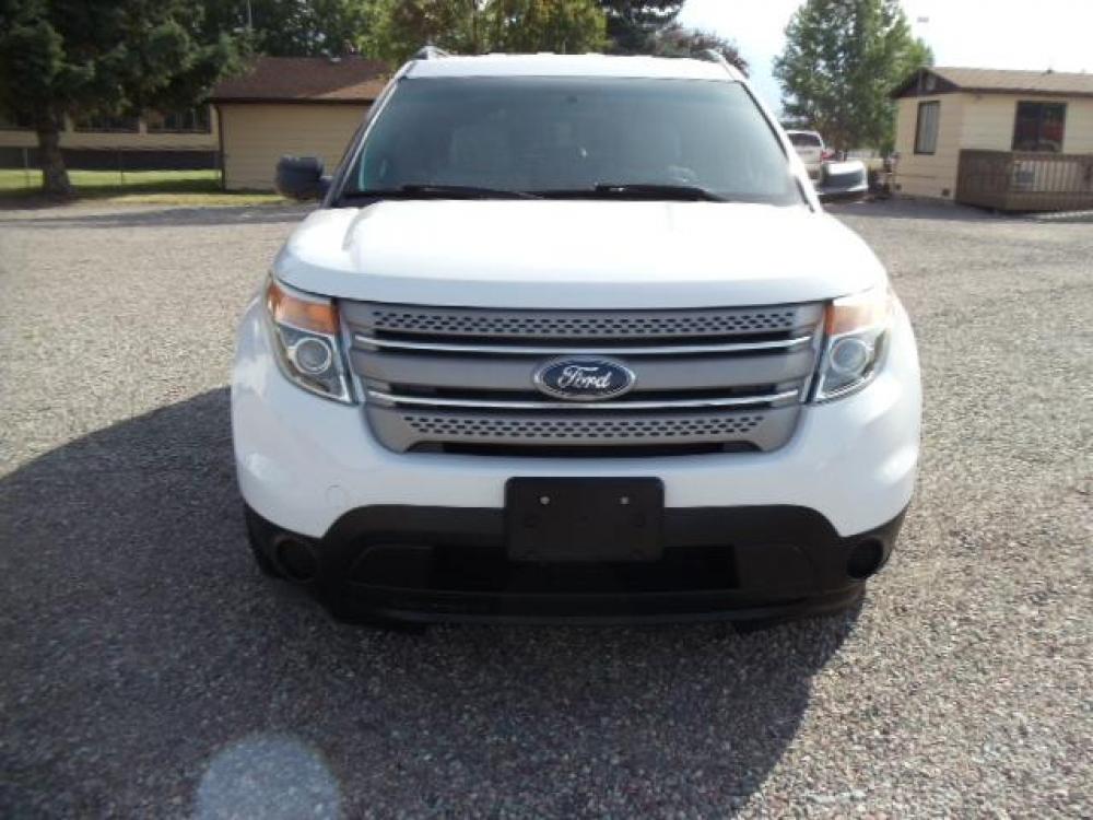 2014 White /Grey Ford Explorer Base 4WD (1FM5K8B85EG) with an 3.5L V6 DOHC 24V engine, 6-Speed Automatic transmission, located at 5465 Highway 2 W., Columbia Falls, MT, 59912, (406) 892-4407, 48.352188, -114.240929 - Keyless entry Cruise control Front and rear heat and AC Power windows door locks and mirrors Power seat drivers only MP3 - Photo #1