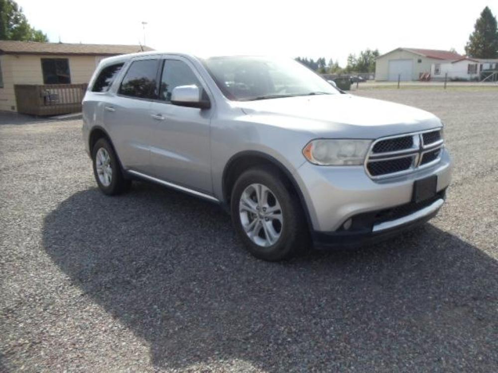 2012 Silver /Silver Dodge Durango SXT AWD (1C4RDJAG3CC) with an 3.6L V6 DOHC 24V engine, 5-Speed Automatic transmission, located at 5465 Highway 2 W., Columbia Falls, MT, 59912, (406) 892-4407, 48.352188, -114.240929 - Keyless entry Cruise control Front and rear heat and AC Power windows door locks and mirrors Tilt wheel - Photo #0