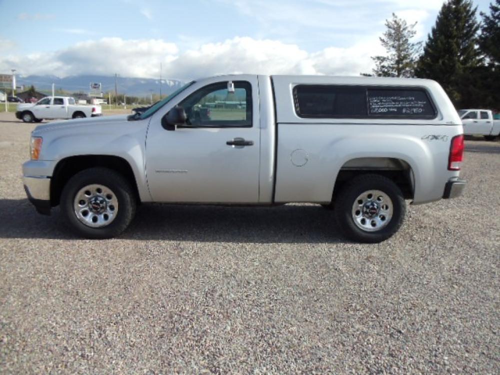 2013 Silver /Grey GMC Sierra 1500 Work Truck 4WD (1GTN2TEXXDZ) with an 4.3L V6 OHV 12V engine, 6-Speed Automatic transmission, located at 5465 Highway 2 W., Columbia Falls, MT, 59912, (406) 892-4407, 48.352188, -114.240929 - This truck is a local trade in. The truck is clean inside and out with near new tires and low actual miles. - Photo #3