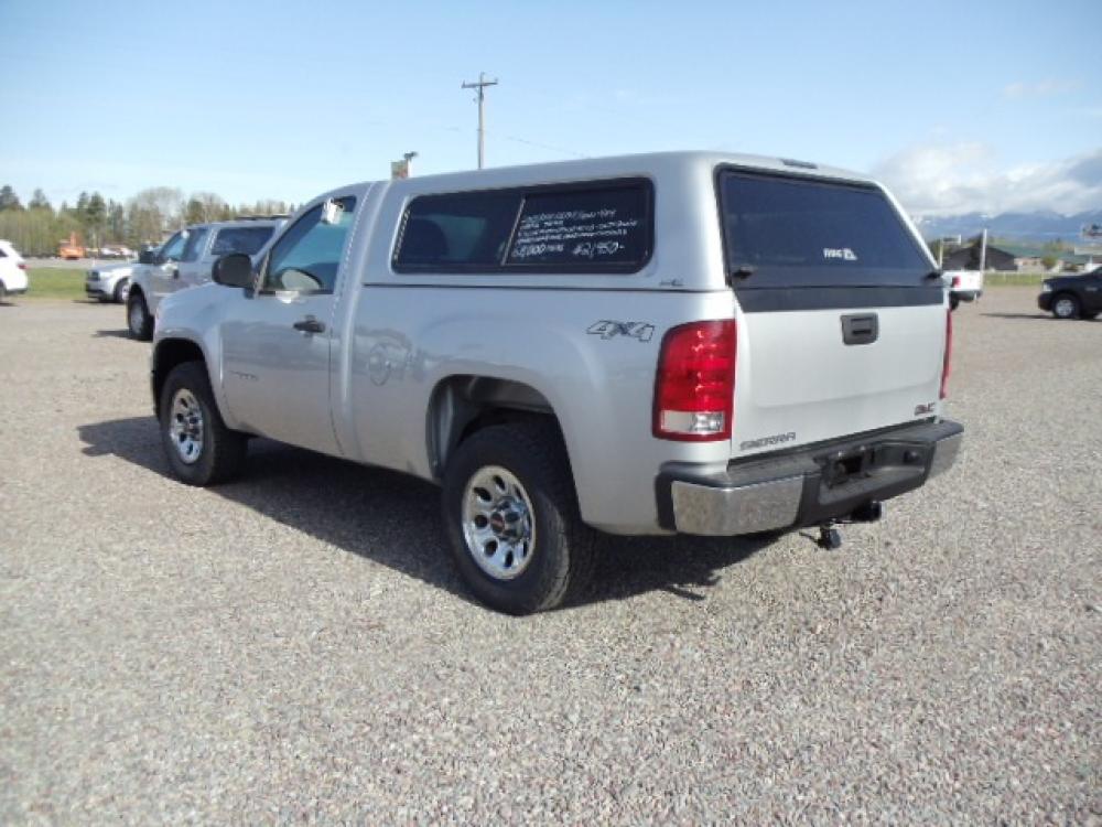 2013 Silver /Grey GMC Sierra 1500 Work Truck 4WD (1GTN2TEXXDZ) with an 4.3L V6 OHV 12V engine, 6-Speed Automatic transmission, located at 5465 Highway 2 W., Columbia Falls, MT, 59912, (406) 892-4407, 48.352188, -114.240929 - This truck is a local trade in. The truck is clean inside and out with near new tires and low actual miles. - Photo #4