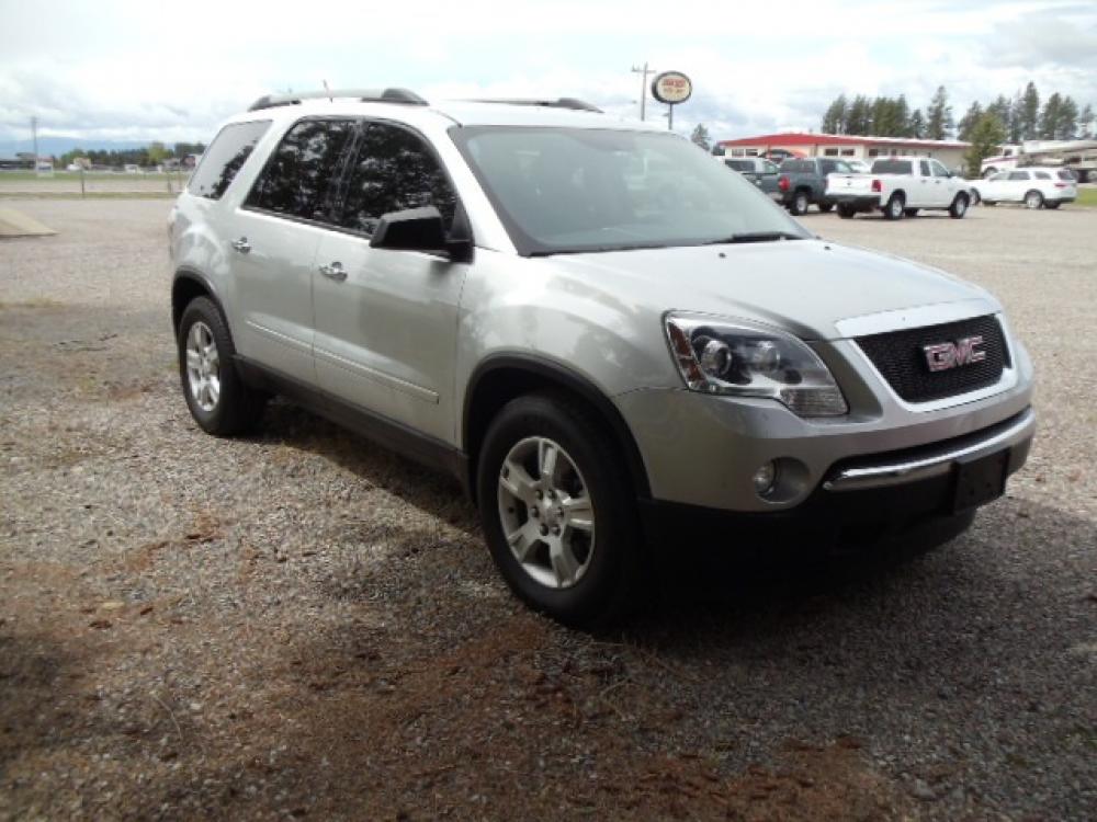 2010 Silver /Gray GMC Acadia SLE AWD (1GKLVLED0AJ) with an 3.6L V6 DOHC 24V engine, 6-Speed Automatic transmission, located at 5465 Highway 2 W., Columbia Falls, MT, 59912, (406) 892-4407, 48.352188, -114.240929 - Photo #0