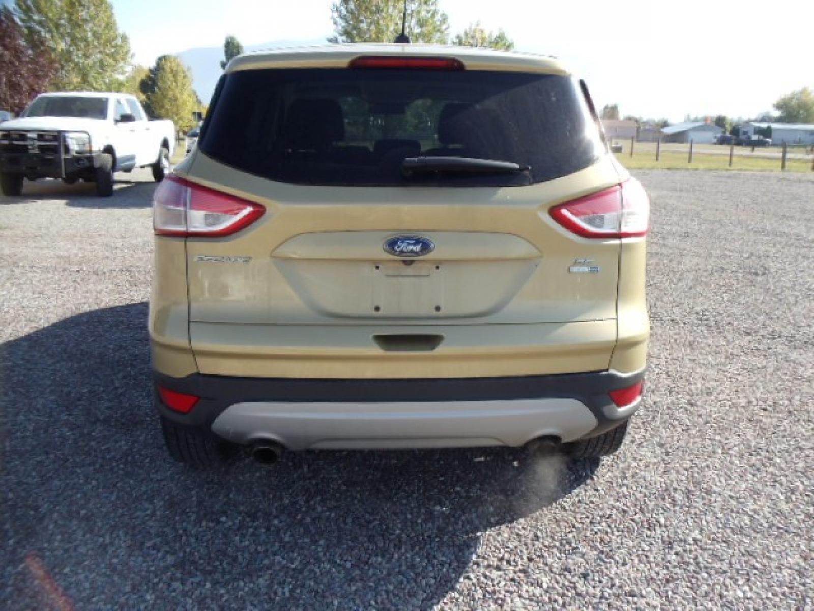 2015 Gold /Tan Ford Escape SE 4WD (1FMCU9G92FU) with an 2.0L L4 DOHC 16V engine, 6-Speed Automatic transmission, located at 5465 Highway 2 W., Columbia Falls, MT, 59912, (406) 892-4407, 48.352188, -114.240929 - Photo #5