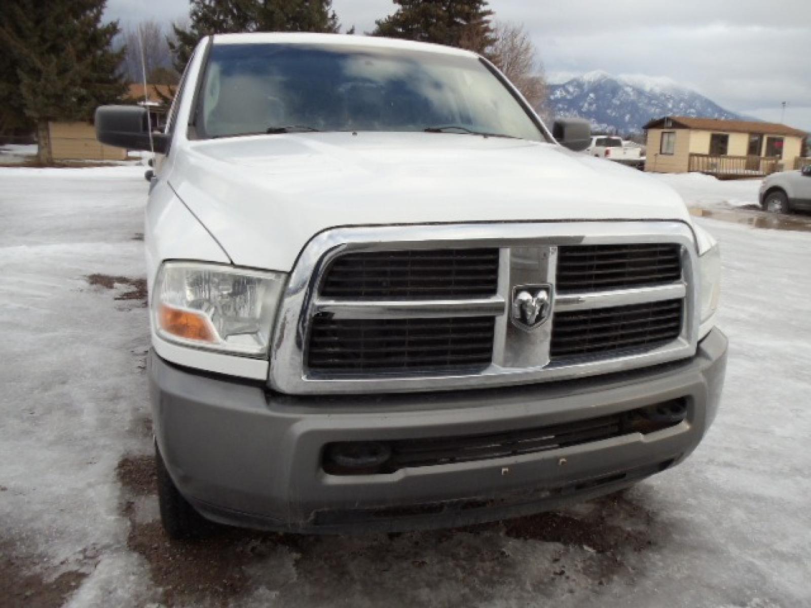 2011 Gray /Gray Dodge Ram 2500 ST Crew Cab 4WD (3D7TT2CT2BG) with an 5.7L V8 OHV 16V engine, Automatic transmission, located at 5465 Highway 2 W., Columbia Falls, MT, 59912, (406) 892-4407, 48.352188, -114.240929 - This truck was previously owned by the federal government so it has been well maintained and taken care of. This truck is very clean inside and out with good tires and low actual miles. This is the crew cab short box with the 5.7L HEMI V8 gas motor. - Photo #1