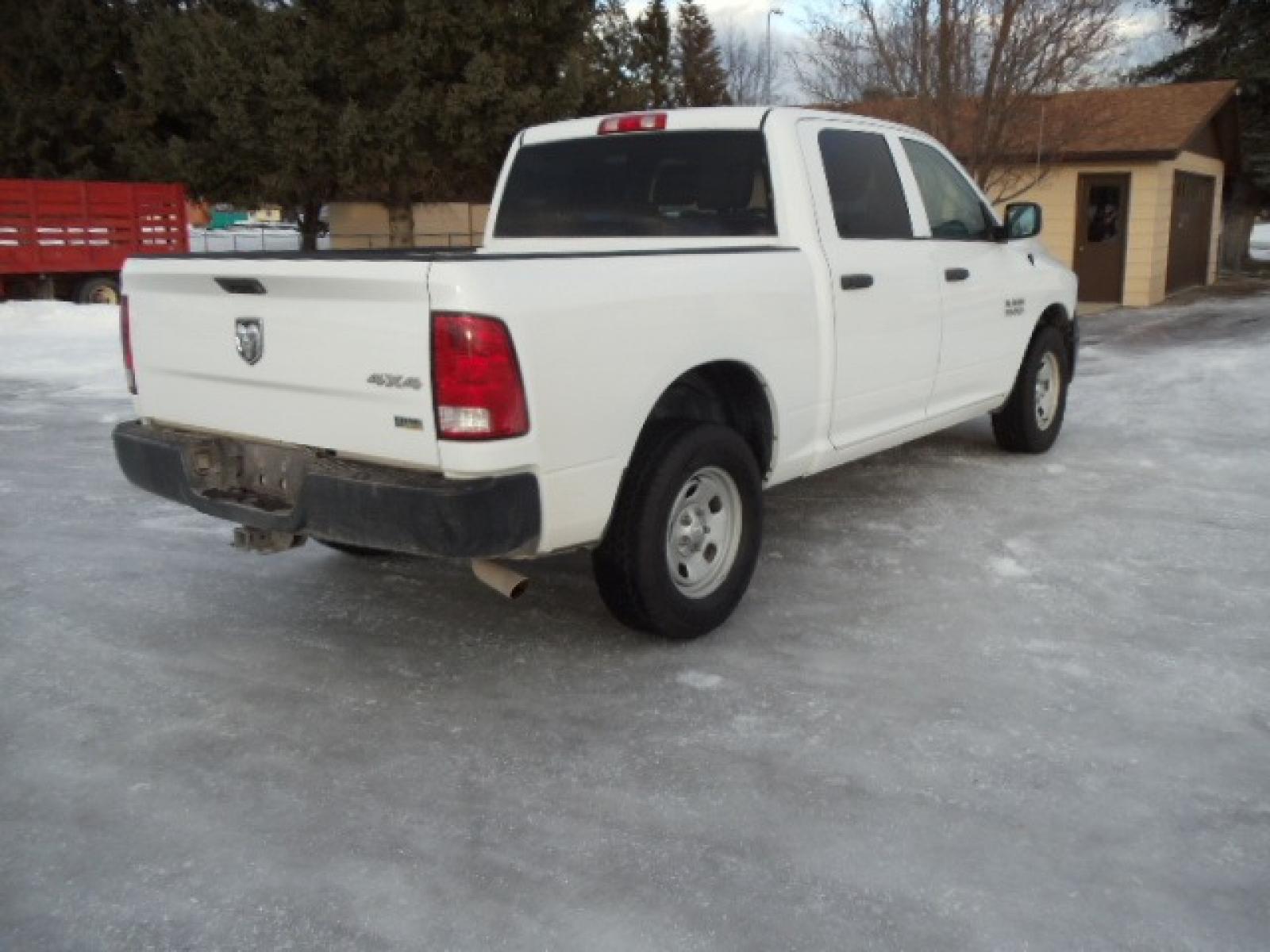 2014 Gray /Gray RAM 1500 Tradesman Crew Cab SWB 4WD (1C6RR7KG3ES) with an 3.6L V6 DOHC 24V FFV engine, 6-Speed Automatic transmission, located at 5465 Highway 2 W., Columbia Falls, MT, 59912, (406) 892-4407, 48.352188, -114.240929 - This truck was previously owned by the federal government so it has been well maintained and taken care of. The vehicle is very clean inside and out with great tires and low miles. This is the crew cab short box. - Photo #8