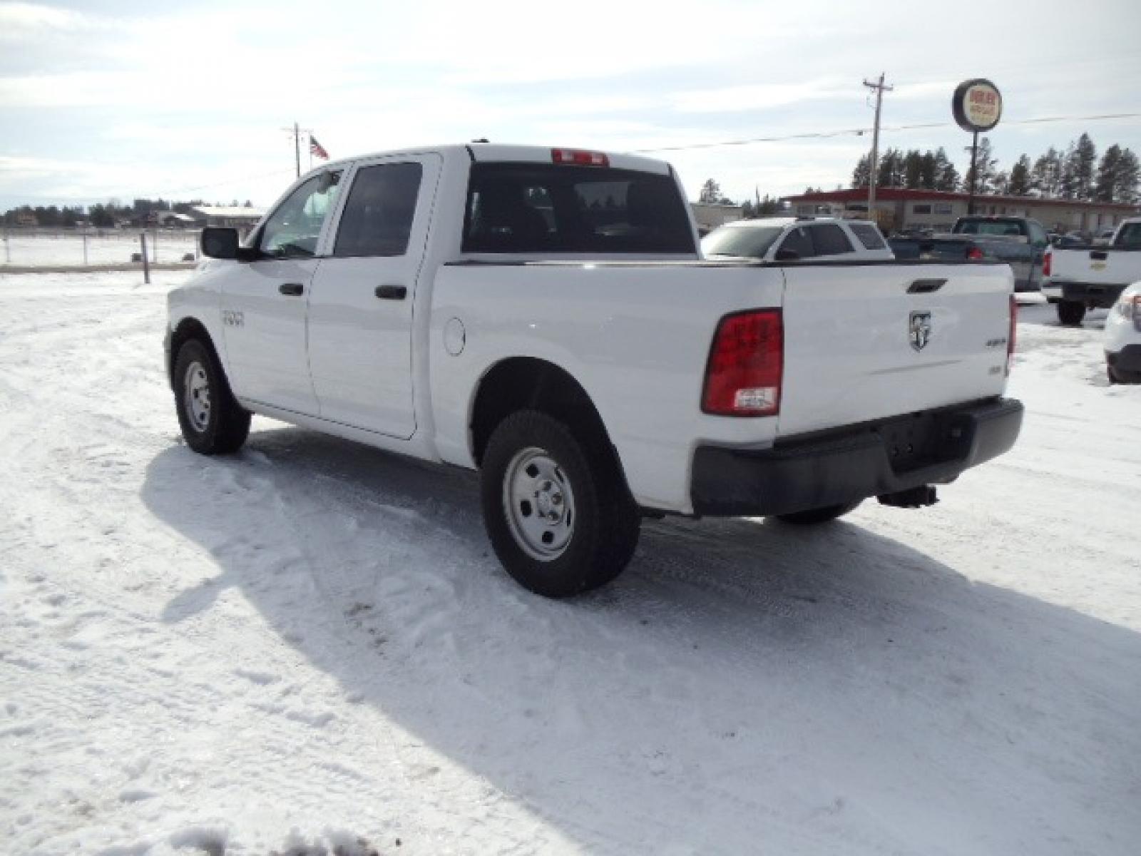 2017 White /Gray RAM 1500 Tradesman Crew Cab SWB 4WD (1C6RR7KG0HS) with an 3.6L V6 DOHC 24V FFV engine, 8A transmission, located at 5465 Highway 2 W., Columbia Falls, MT, 59912, (406) 892-4407, 48.352188, -114.240929 - This truck was previously owned by the federal government so it has been well maintained and taken care of. The truck is very clean inside and out with good tires and low miles. - Photo #4
