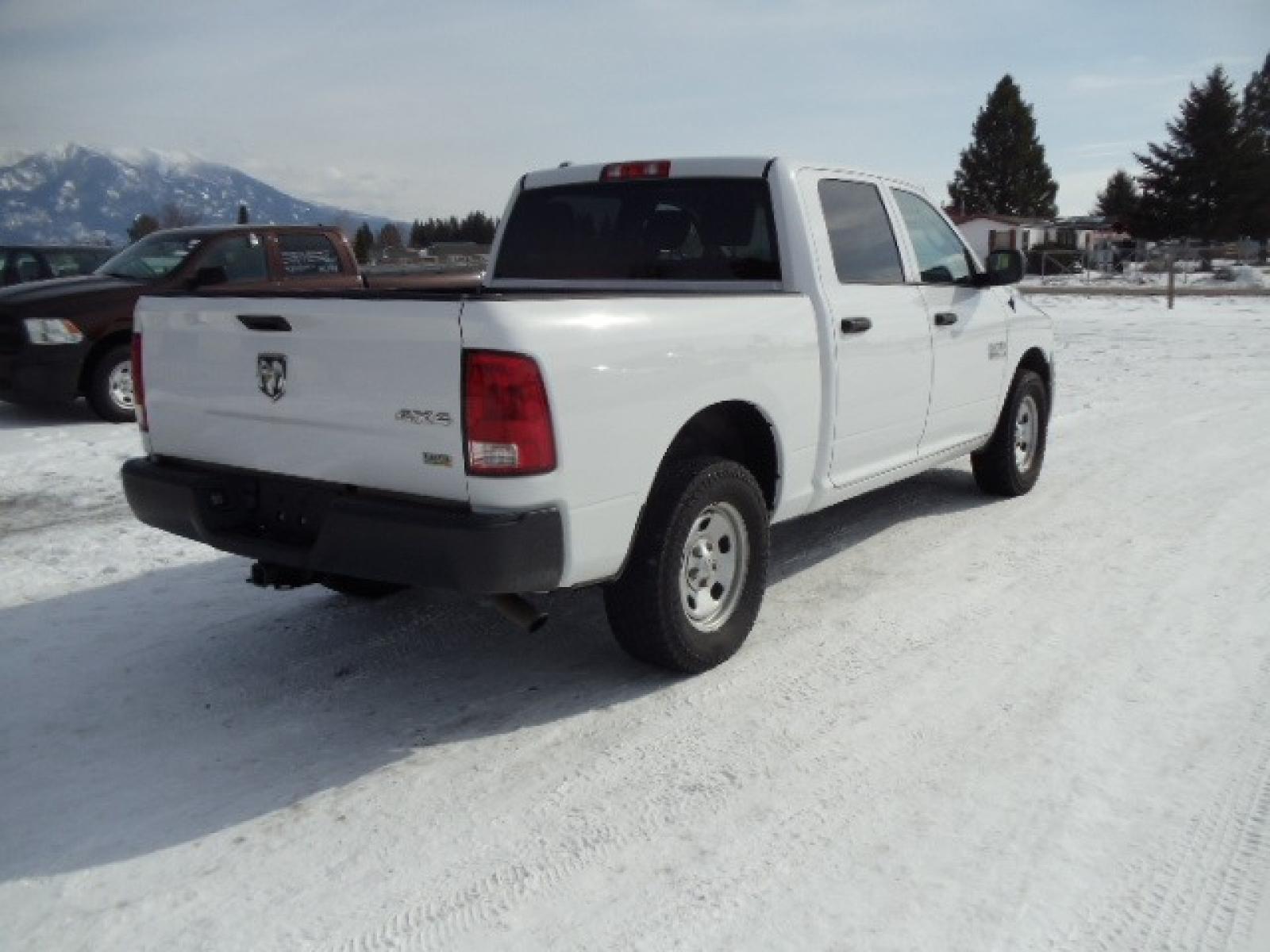 2017 White /Gray RAM 1500 Tradesman Crew Cab SWB 4WD (1C6RR7KG0HS) with an 3.6L V6 DOHC 24V FFV engine, 8A transmission, located at 5465 Highway 2 W., Columbia Falls, MT, 59912, (406) 892-4407, 48.352188, -114.240929 - This truck was previously owned by the federal government so it has been well maintained and taken care of. The truck is very clean inside and out with good tires and low miles. - Photo #8