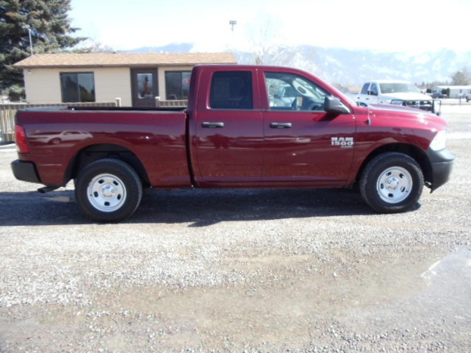 2019 /Gray RAM 1500 Tradesman Quad Cab 4WD (1C6RR7FG6KS) with an 3.6L V6 DOHC 24V FFV engine, 8A transmission, located at 5465 Highway 2 W., Columbia Falls, MT, 59912, (406) 892-4407, 48.352188, -114.240929 - This vehicle was previously owned by the federal government so it has been well maintained and taken care of. The truck is very clean inside and out with near new tires and low miles. This is the quad door short box. - Photo #9