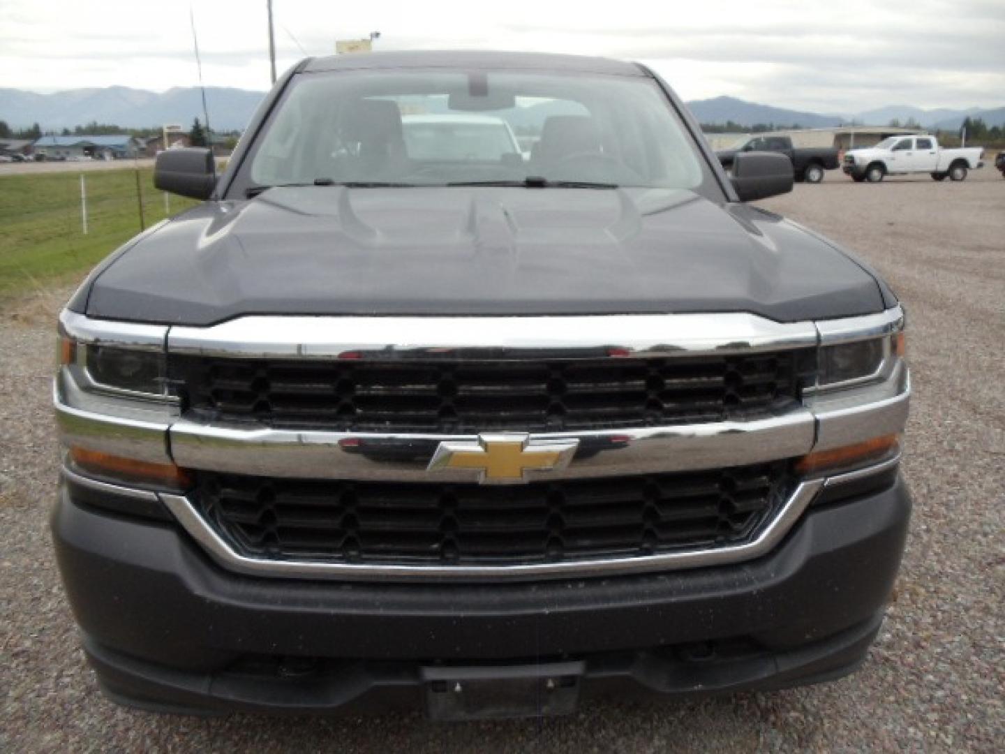 2017 Gray /Gray Chevrolet Silverado 1500 Work Truck Double Cab 4WD (1GCVKNEH2HZ) with an 4.3L V6 OHV 12V engine, 6A transmission, located at 5465 Highway 2 W., Columbia Falls, MT, 59912, (406) 892-4407, 48.352188, -114.240929 - Photo#1