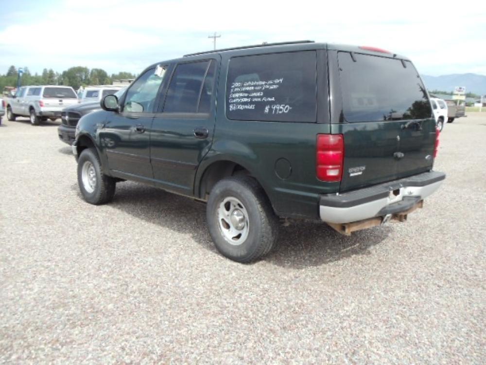 2001 Green /Silver Ford Expedition XL (1FMPU16L51L) with an 5.4LV8 engine, 4-speed electronically-controlled automatic transmission w/OD transmission, located at 5465 Highway 2 W., Columbia Falls, MT, 59912, (406) 892-4407, 48.352188, -114.240929 - 5.4LV8,Automatic,6 Passenger, Loaded, Power Seat Drivers - Photo #4